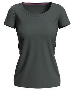 Stedman STE9700 - Camiseta con Cuello Redondo Claire SS para Mujer Slate Grey
