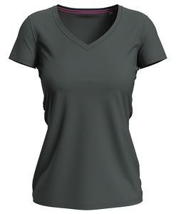 Stedman STE9710 - Camiseta Cuello Pico Mujer Claire SS Slate Grey