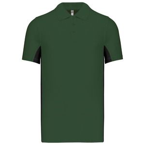 Kariban K232 - FLAG - POLO PIQUÉ BICOLOR Forest Green/ Black