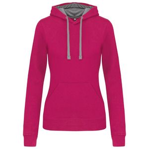 Kariban K465 - Sudadera con capucha contrastada para mujer