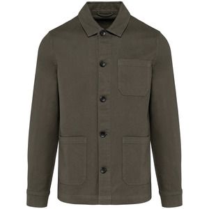 Kariban K671 - Chaqueta WORKER Washed Dark Khaki