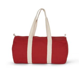 Kimood KI0632 - Bolso tote de lona de algodón Arandano Red / Natural