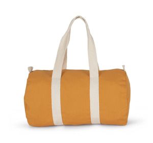 Kimood KI0632 - Bolso tote de lona de algodón Cumin Yellow / Natural