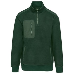 WK. Designed To Work WK905 - Polar 1/4 cremallera ecorresponsable unisex Verde bosque