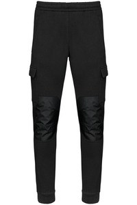 WK. Designed To Work WK710 - Pantalones cargo de felpa ecorresponsable hombre <br/> Black