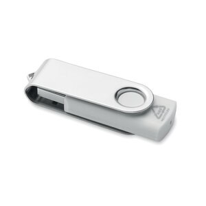 GiftRetail MO2080 - TECHMATE RABS USB 16G de ABS reciclado       MO2080-06 Blanco