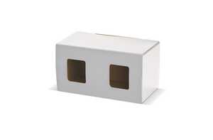 TopPoint LT83201 - Caja de regalo para 2 tazas estándar con ventanilla