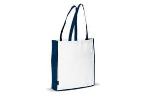 TopPoint LT91479 - Bolsa Non Woven asas largas 75g/m² WHITE / DARK BLUE