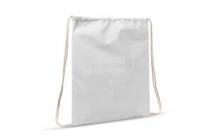 TopEarth LT95205 - Bolsa con cordón de algodón  OEKO-TEX® 140g/m² 35x45cm Blanco