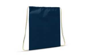 TopEarth LT95205 - Bolsa con cordón de algodón  OEKO-TEX® 140g/m² 35x45cm Azul oscuro