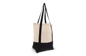 TopEarth LT95248 - Bolsa de la compra de algodón OEKO-TEX® 140g/m² 40x10x35cm Negro