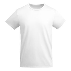 Roly CA6698 - BREDA Camiseta tubular de manga corta en algodón orgánico certificado OCS Blanco