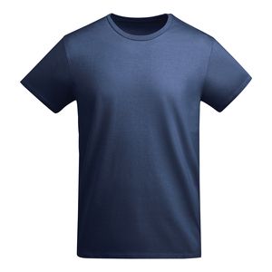 Roly CA6698 - BREDA Camiseta tubular de manga corta en algodón orgánico certificado OCS Azul Marino