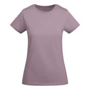 Roly CA6699 - BREDA WOMAN Camiseta de mujer entallada de manga corta en algodón orgánico certificado OCS Lavanda