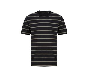 FRONT ROW FR136 - STRIPED T Black/ Khaki