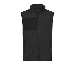 TEE JAYS TJ9122 - Heavy polyester bodywarmer with reinforced panels Black / Black