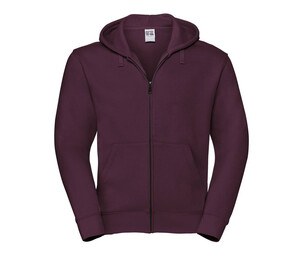 Russell JZ266 - Sudadera con capucha con cremallera auténtica para hombre