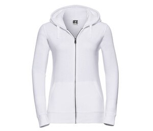 Russell JZ66F - Sudadera con capucha Authentic Zipped White