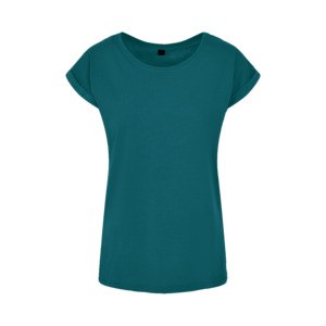 Build Your Brand BY021 - Camiseta mujer Verde azulado