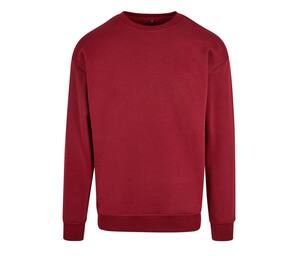 Build Your Brand BY075 - Jersey ligero con cuello redondo para hombres BY025 Burgundy