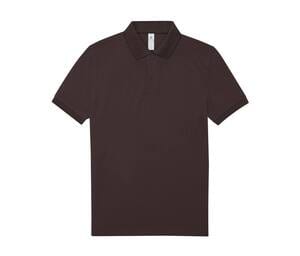 B&C BCU424 - Short-sleeved fine piqué poloshirt Roasted Coffee