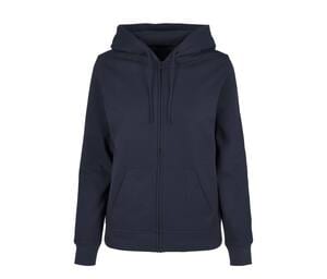 BUILD YOUR BRAND BYB009 - LADIES BASIC ZIP HOODY Azul marino