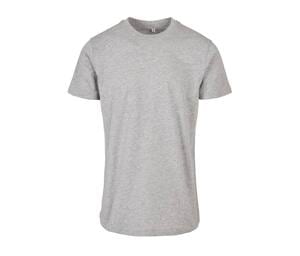 BUILD YOUR BRAND BYB010 - BASIC ROUND NECK T-SHIRT Gris mezcla