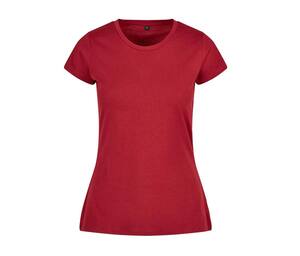 BUILD YOUR BRAND BYB012 - LADIES BASIC TEE Burgundy