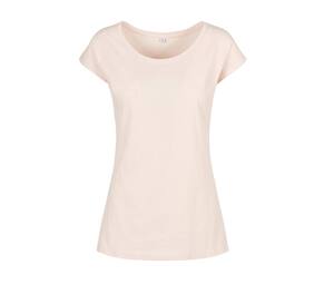 BUILD YOUR BRAND BYB013 - LADIES WIDE NECK TEE Rosa
