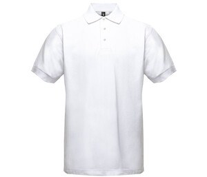 BLACK&MATCH BM100 - Contrasting button poloshirt White / White