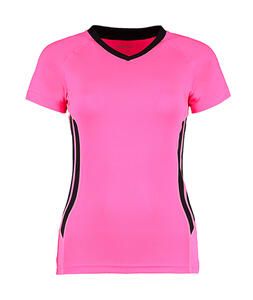 Gamegear KK940 - Camiseta Training Cooltex® mujer Regular Fit Fluorescent Pink/Black