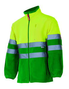 Velilla 183 - CHAQUETA POLAR BICOLOR AV GRASS GREEN/HI-VIS YELLOW