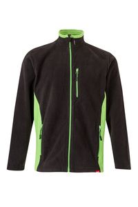 Velilla 201504 - CHAQUETA POLAR BICOLOR Black/Lime Green