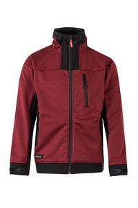 Velilla 206007 - SOFT SHELL BICOLOR CAPUCHA HEATHER MAROON/BLACK