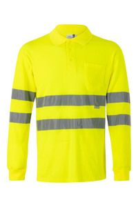 Velilla 305514 - POLO ALGODÓN ML AV Hi-Vis Yellow