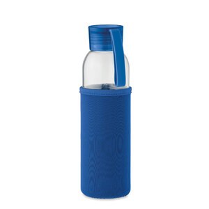 GiftRetail MO2089 - EBOR Botella vidrio reciclado 500 ml Azul royal
