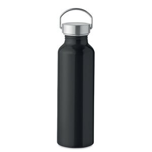 GiftRetail MO6975 - ALBO Botella alum. reciclado 500 ml Negro