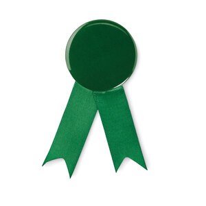 GiftRetail MO2180 - LAZO Broche insignia con cinta Verde