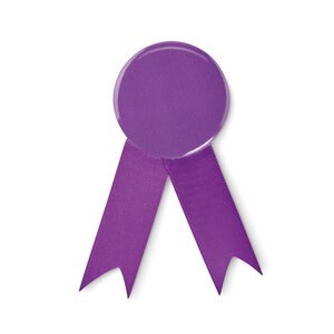 GiftRetail MO2180 - LAZO Broche insignia con cinta Violeta