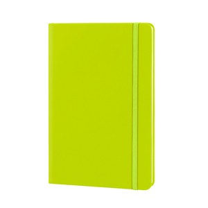EgotierPro 30083 - Cuaderno A5 con cubierta PU y banda elástica, 96 páginas. LUXE Verde