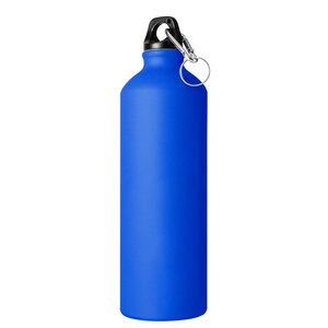 EgotierPro 33545 - Botella Aluminio 750ml Mate con Mosquetón MATT Azul