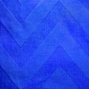 EgotierPro 38011 - Pareo de algodón 275 gr/m2 estilo moderno ZAG Azul