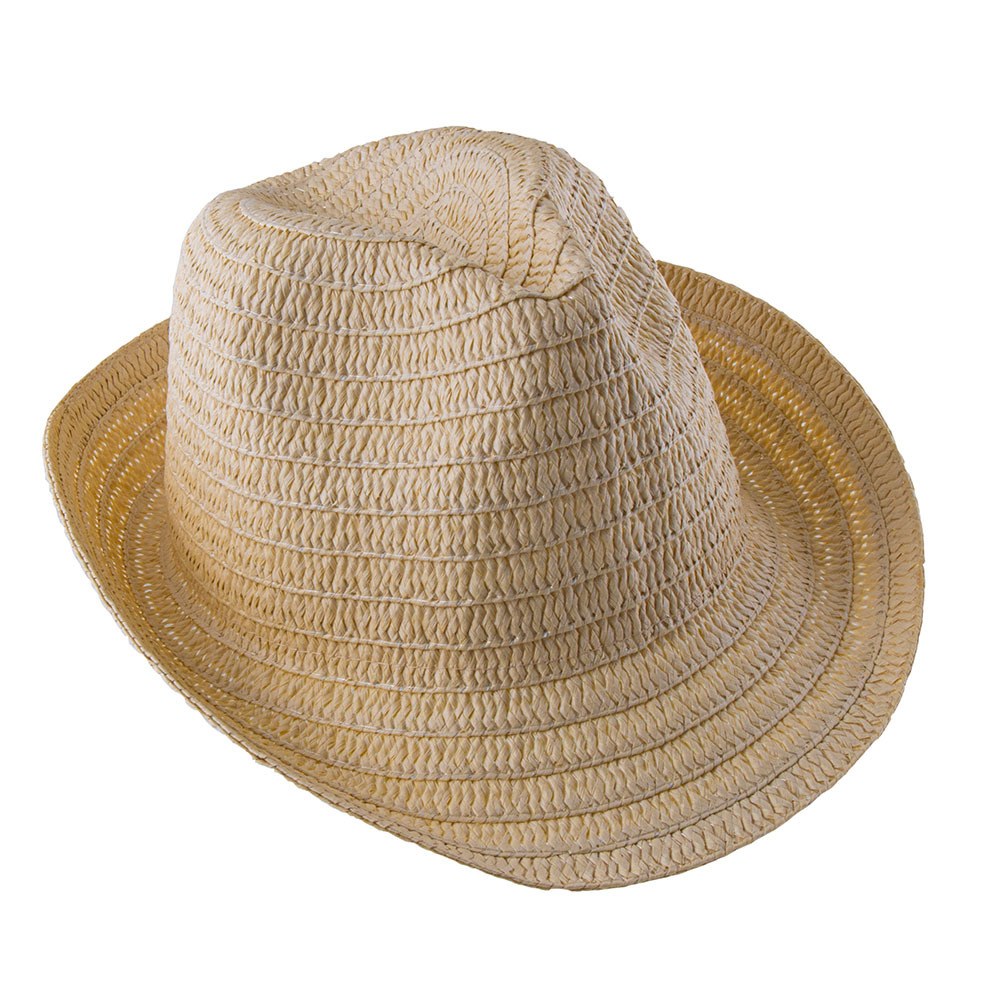 EgotierPro 39021 - Sombrero Unisex de Paja con Ala Corta DOMINICA