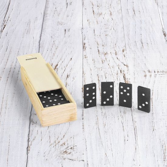 EgotierPro 39029 - Domino 28 piezas en caja madera DOMINO
