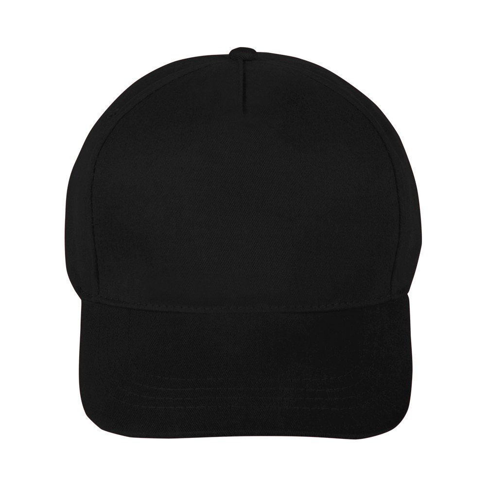 EgotierPro 39090 - Gorra Algodón Cepillado 5 Paneles Velcro FIRST-CLASS