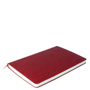 EgotierPro 39510 - Cuaderno Flexible de PU con 96 Hojas Rayadas Crema CORPORATE
