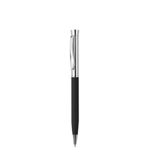 EgotierPro 39557 - Bolígrafo de Aluminio Lacado y Partes Metálicas RICH Negro