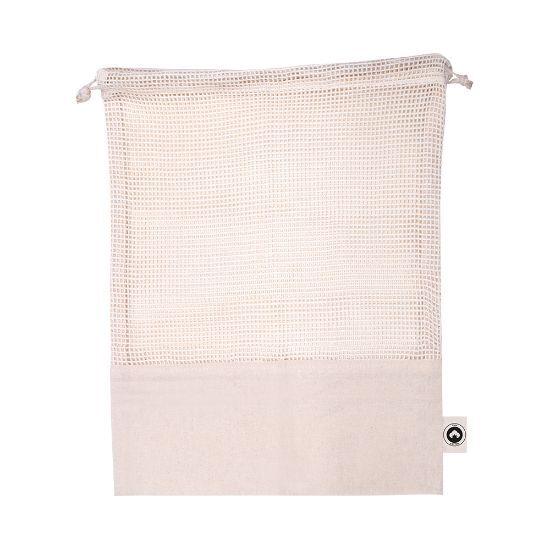 EgotierPro 50004 - Bolsa de algodón con cierre de cordón COCONUT