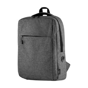 EgotierPro 50029 - Mochila RPET Acolchada para Laptop con Salida para Auriculares CHUCK