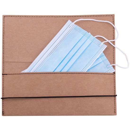 EgotierPro 50081 - Portadocumentos de cartón con cierre elástico PAPIER